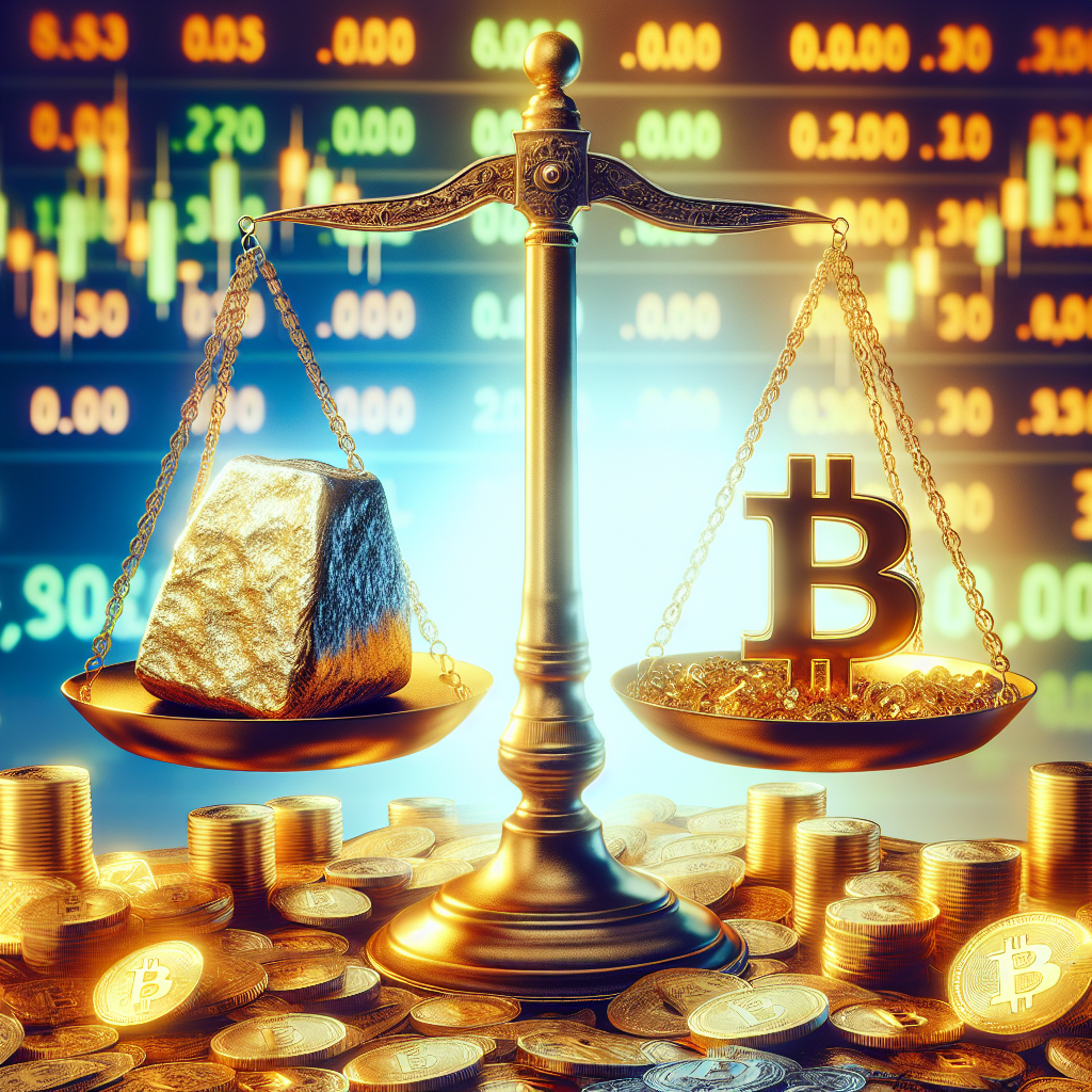 Representation of Bitcoin vs. Gold: New ETFs Let Investors Bet on the Ultimate Store of Value