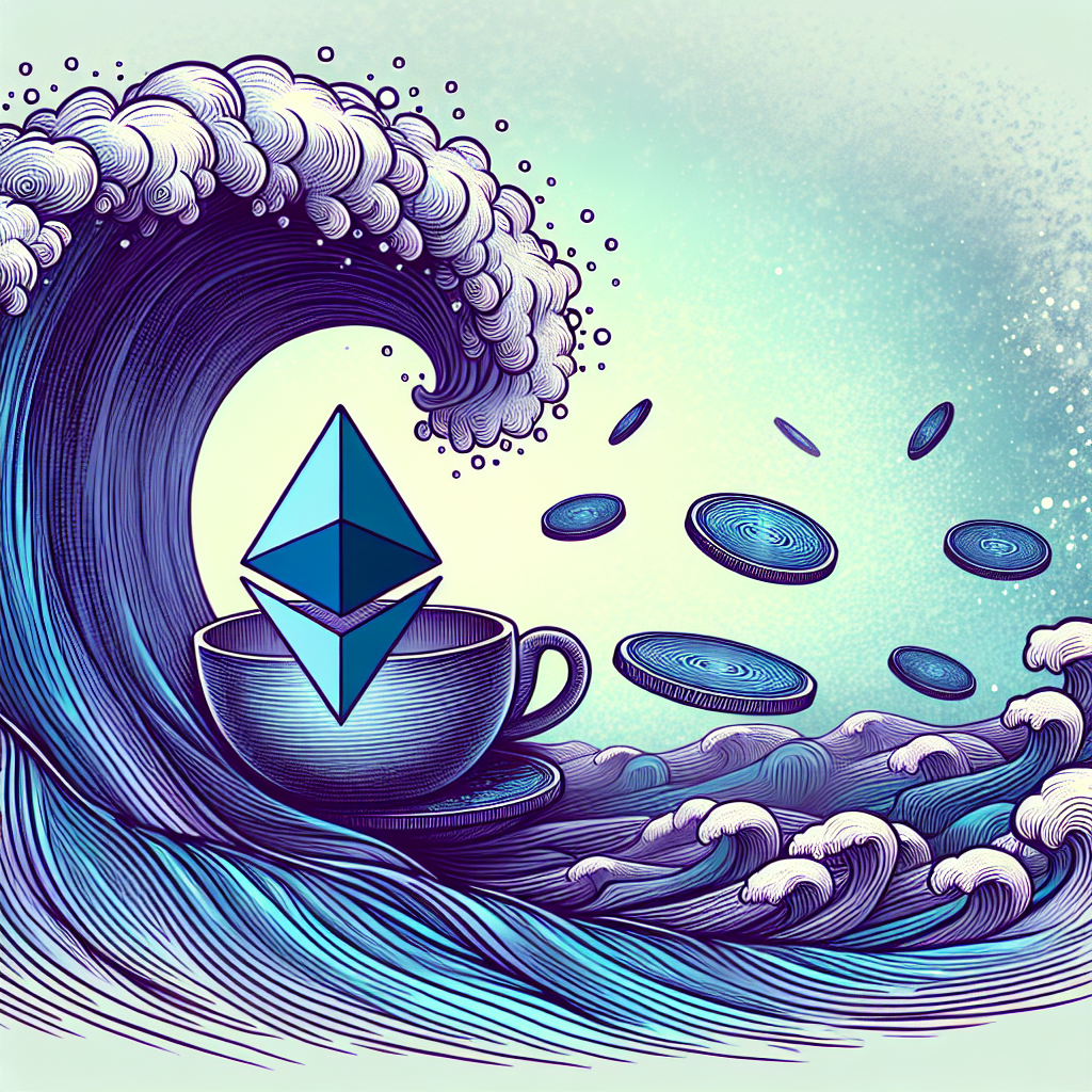 Representation of Ethereum Eyes Breakout as Bullish Cup-and-Handle Pattern Emerges